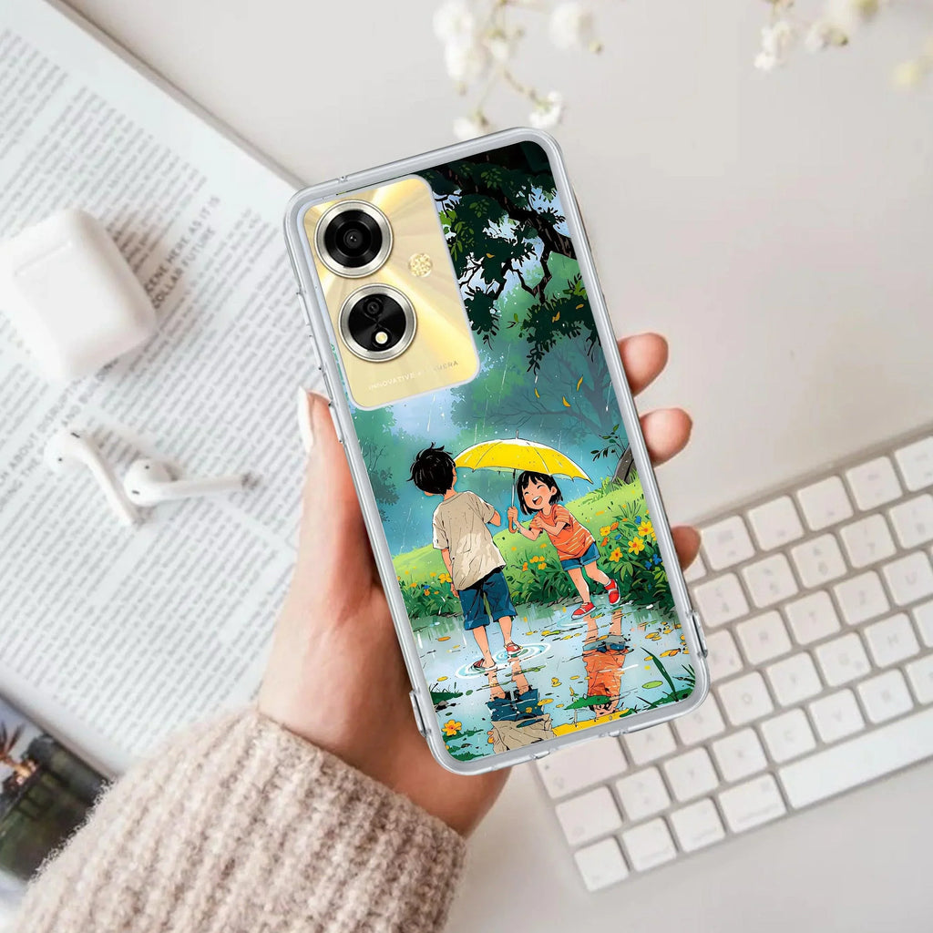 Raindrop Moments Anti Yellow Case For Oppo A59 5G