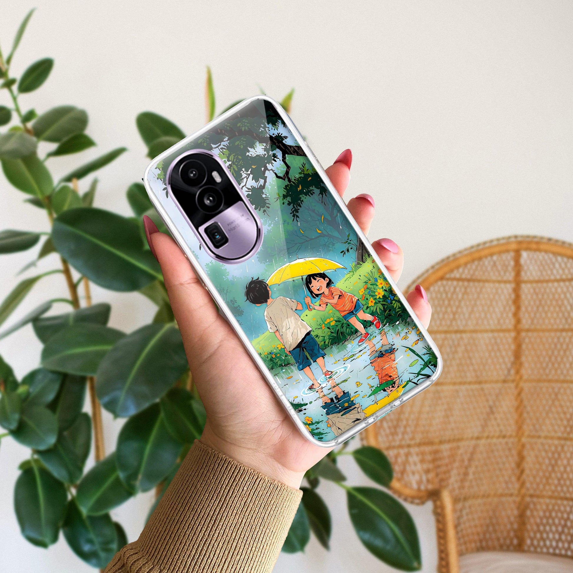 Raindrop Moments Transparent Silicon Case For Oppo - ShopOnCliQ