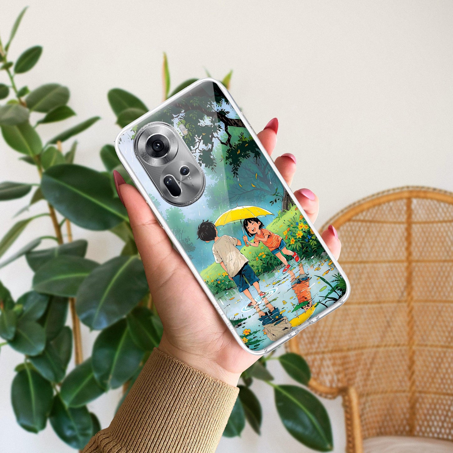 Raindrop Moments Transparent Silicon Case For Oppo