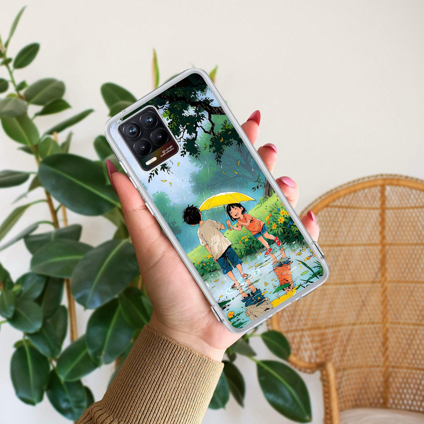 Raindrop Moments Transparent Silicon Case For Realme/Narzo - ShopOnCliQ