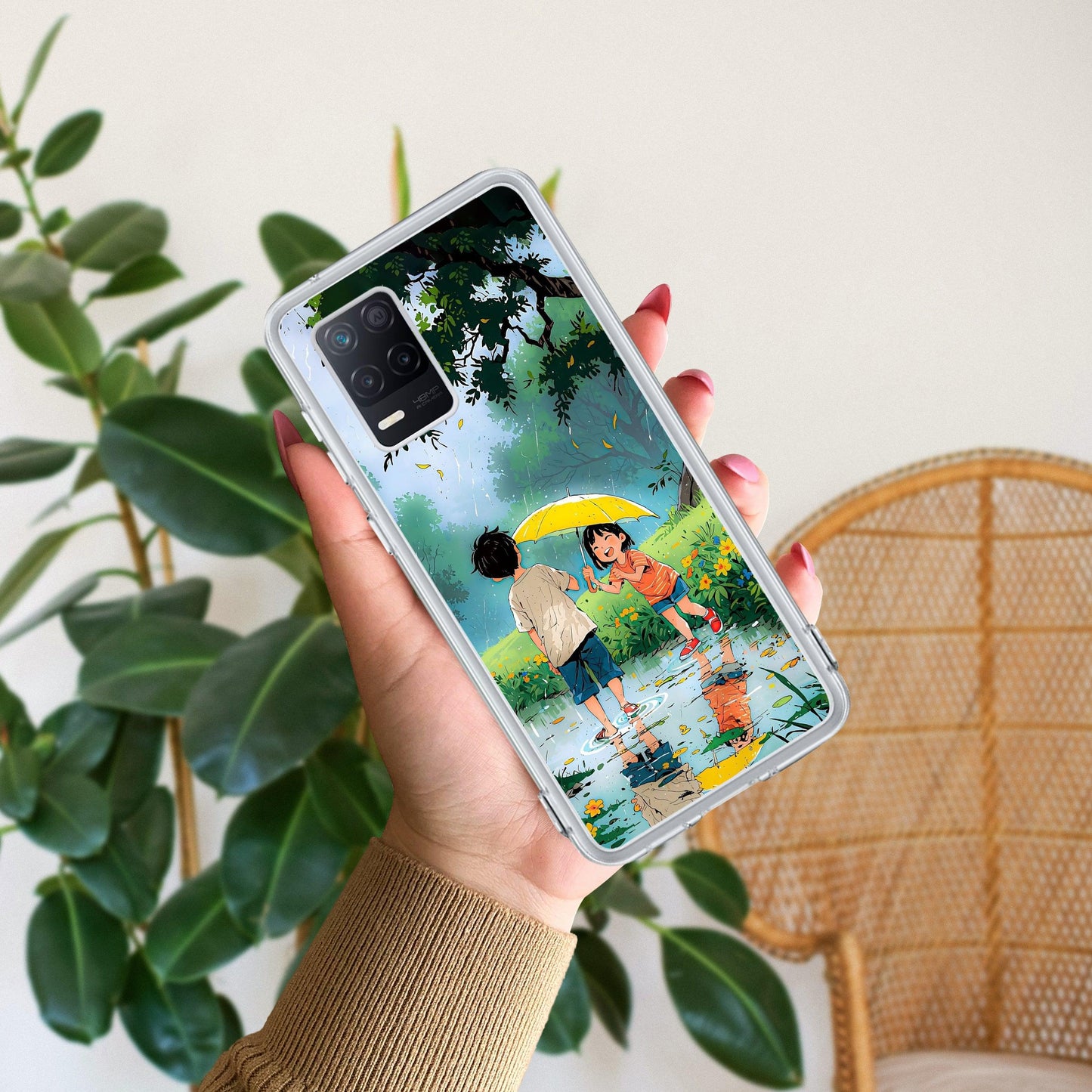 Raindrop Moments Transparent Silicon Case For Realme/Narzo - ShopOnCliQ