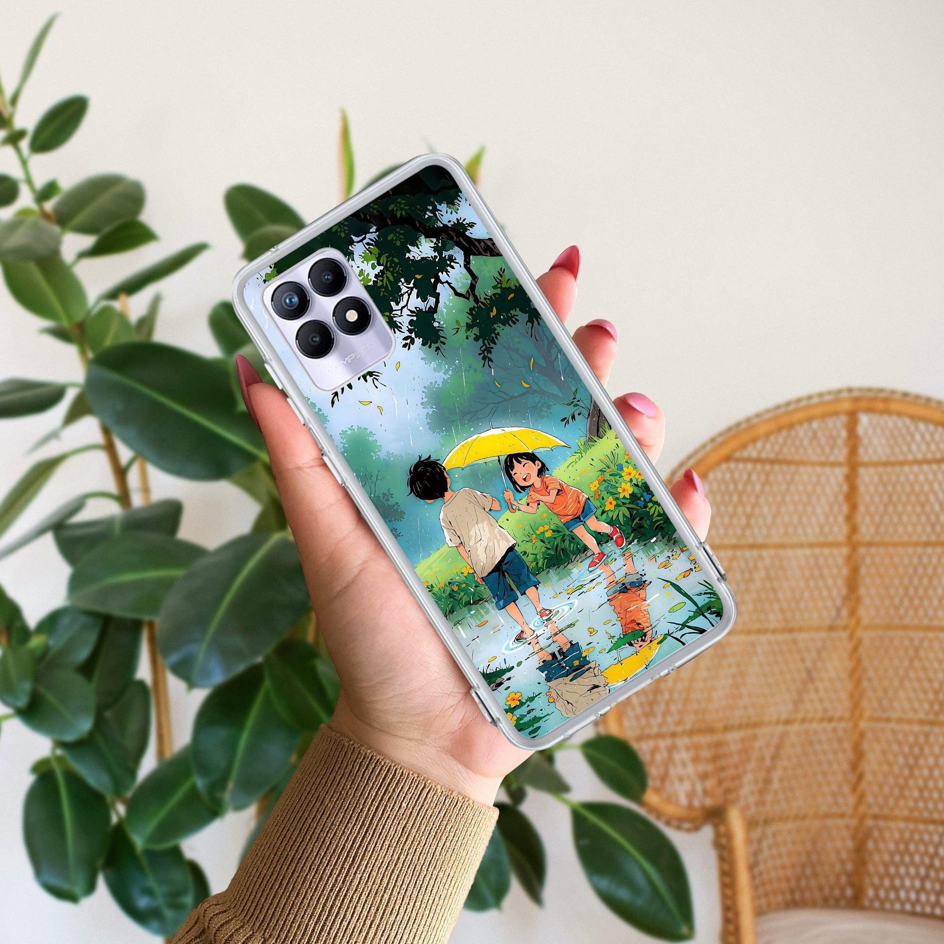 Raindrop Moments Transparent Silicon Case For Realme/Narzo - ShopOnCliQ