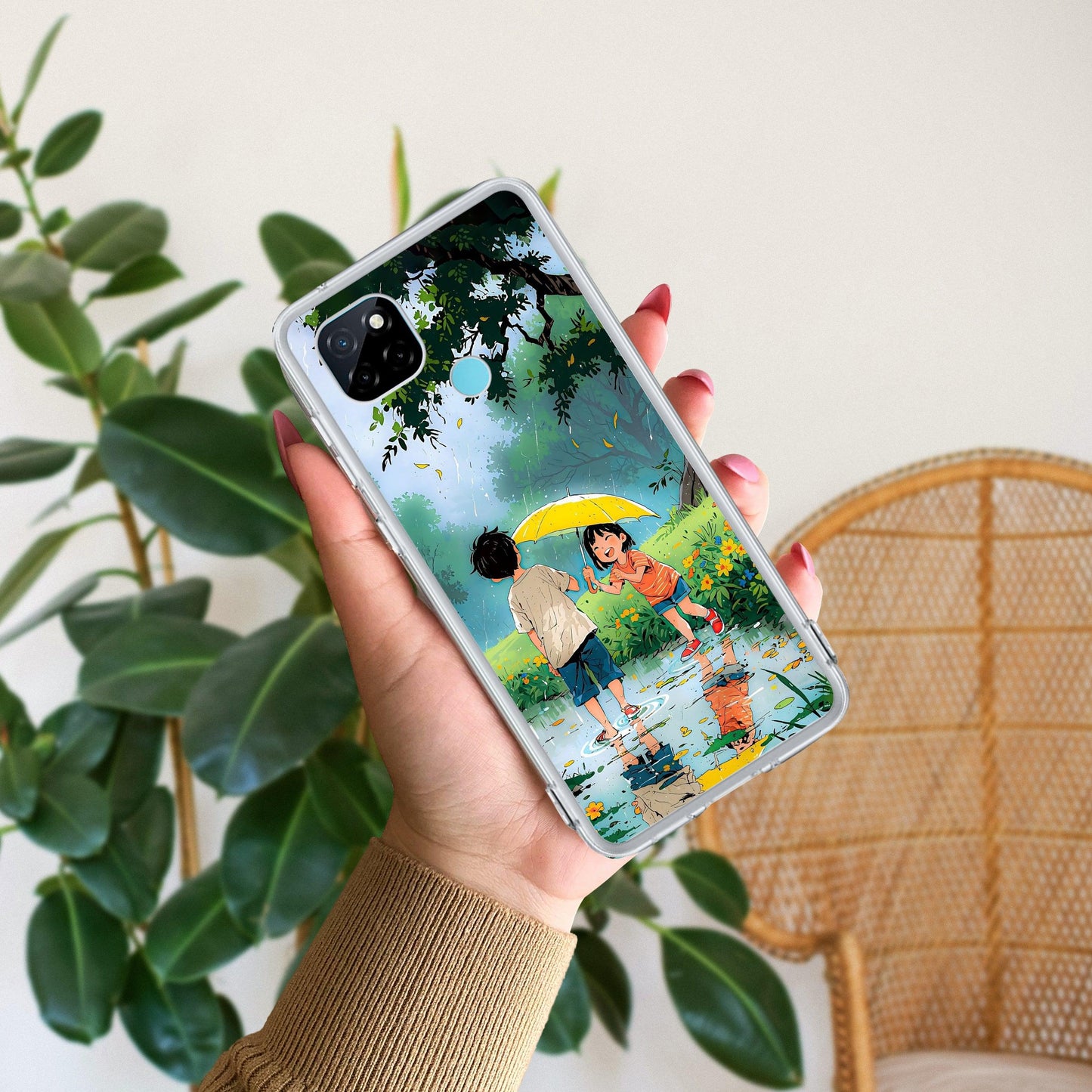 Raindrop Moments Transparent Silicon Case For Realme/Narzo - ShopOnCliQ