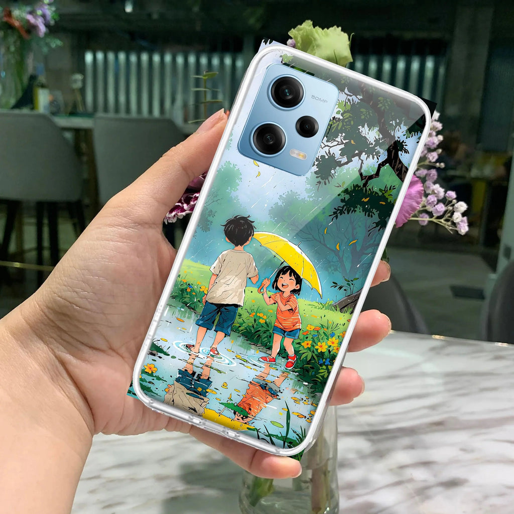 Raindrop Moments Transparent Silicon Case For Redmi Note 11