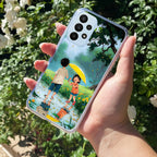 Raindrop Moments Transparent Silicon Case For Samsung Galaxy A72