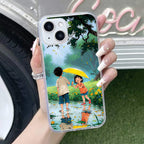 Raindrop Moments Transparent Silicon Case For iPhone 14 Plus
