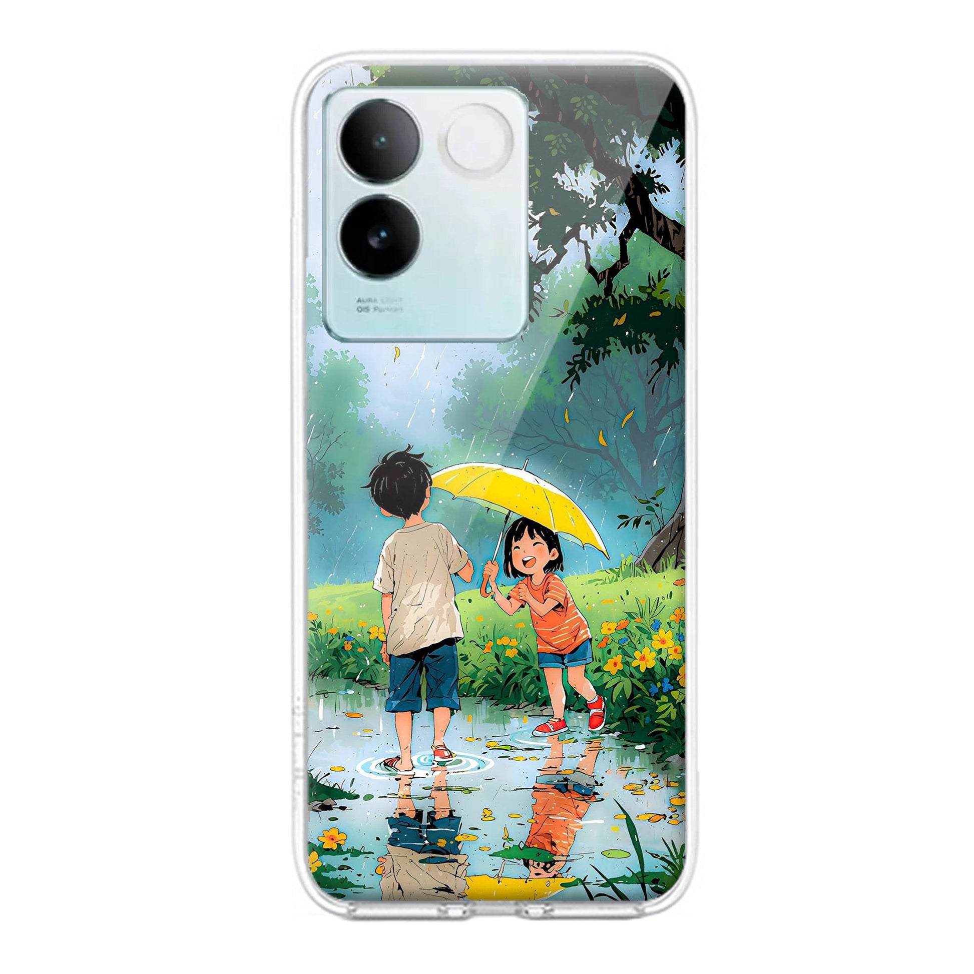 Raindrop Moments Transparent Silicon Case For iQOO ShopOnCliQ