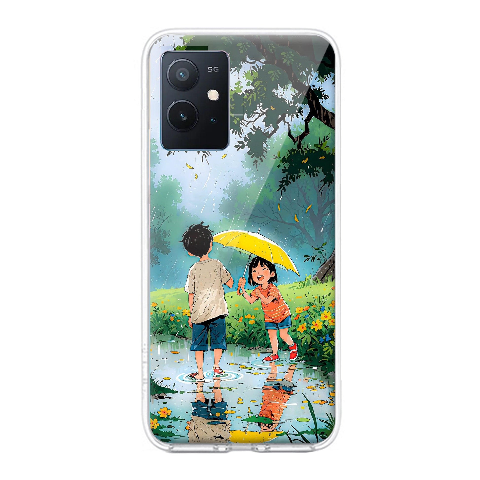 Raindrop Moments Transparent Silicon Case For iQOO ShopOnCliQ