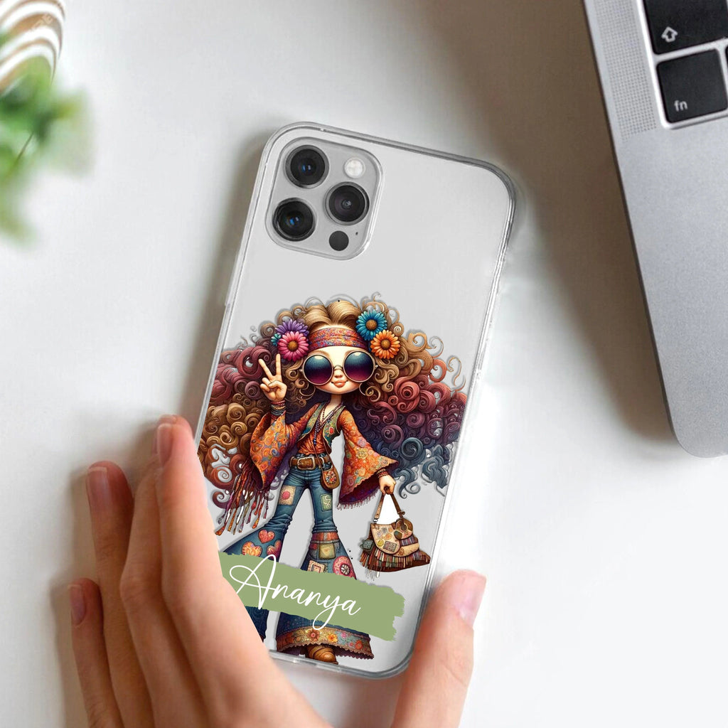 Ranngers Girl Customize Transparent Silicon Case For iPhone 14 Plus