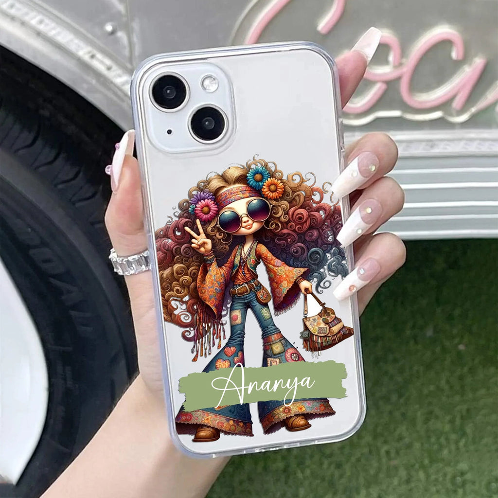 Ranngers Girl Customize Transparent Silicon Case For iPhone 14 Pro Max
