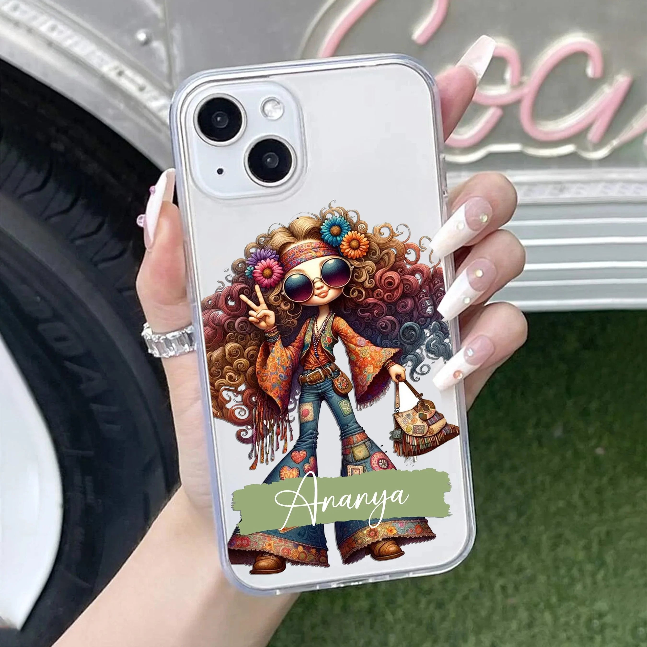 Ranngers Girl Customize Transparent Silicon Case For iPhone 14 Pro Max
