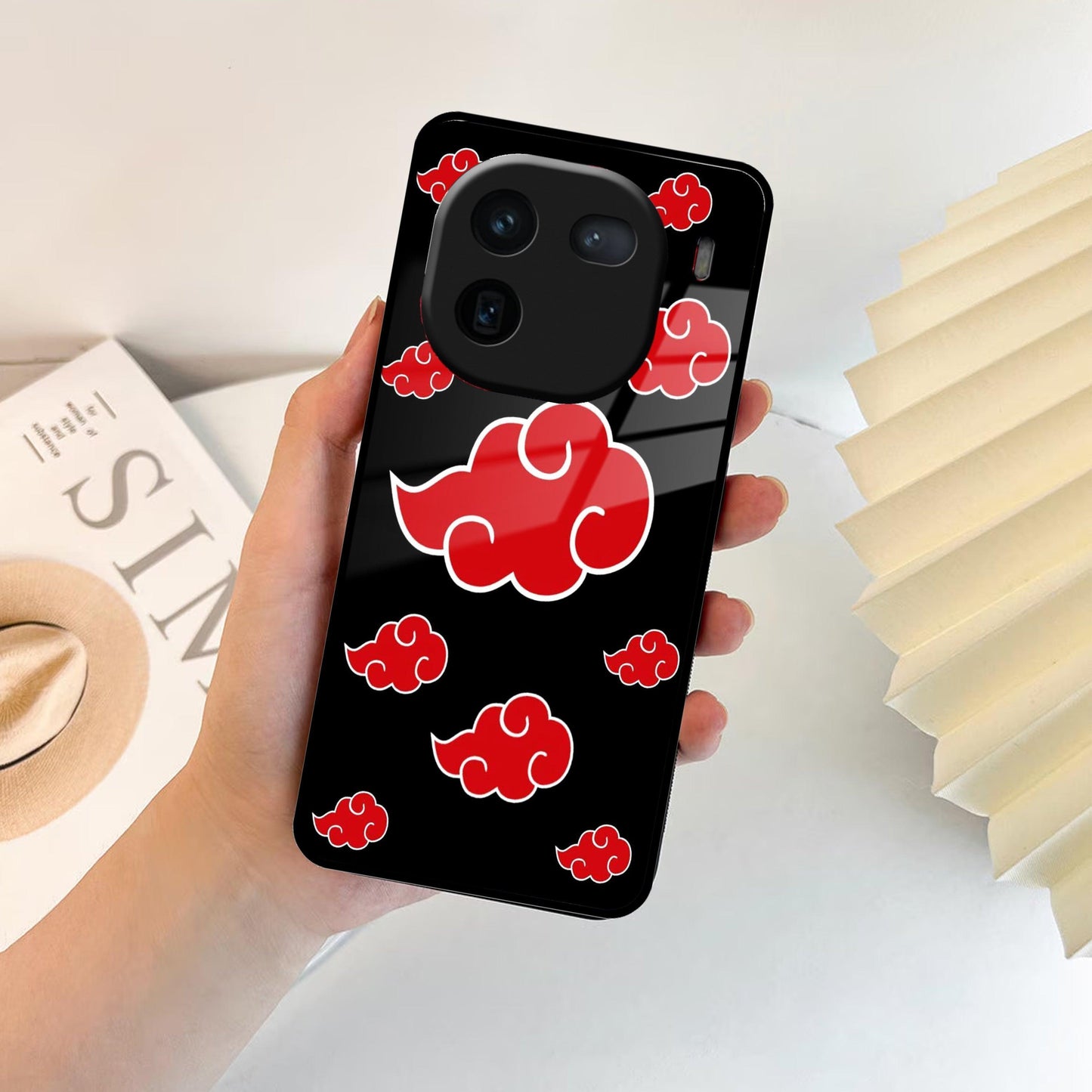 Red Cloud Mobile Glass Phone Case For iQOO