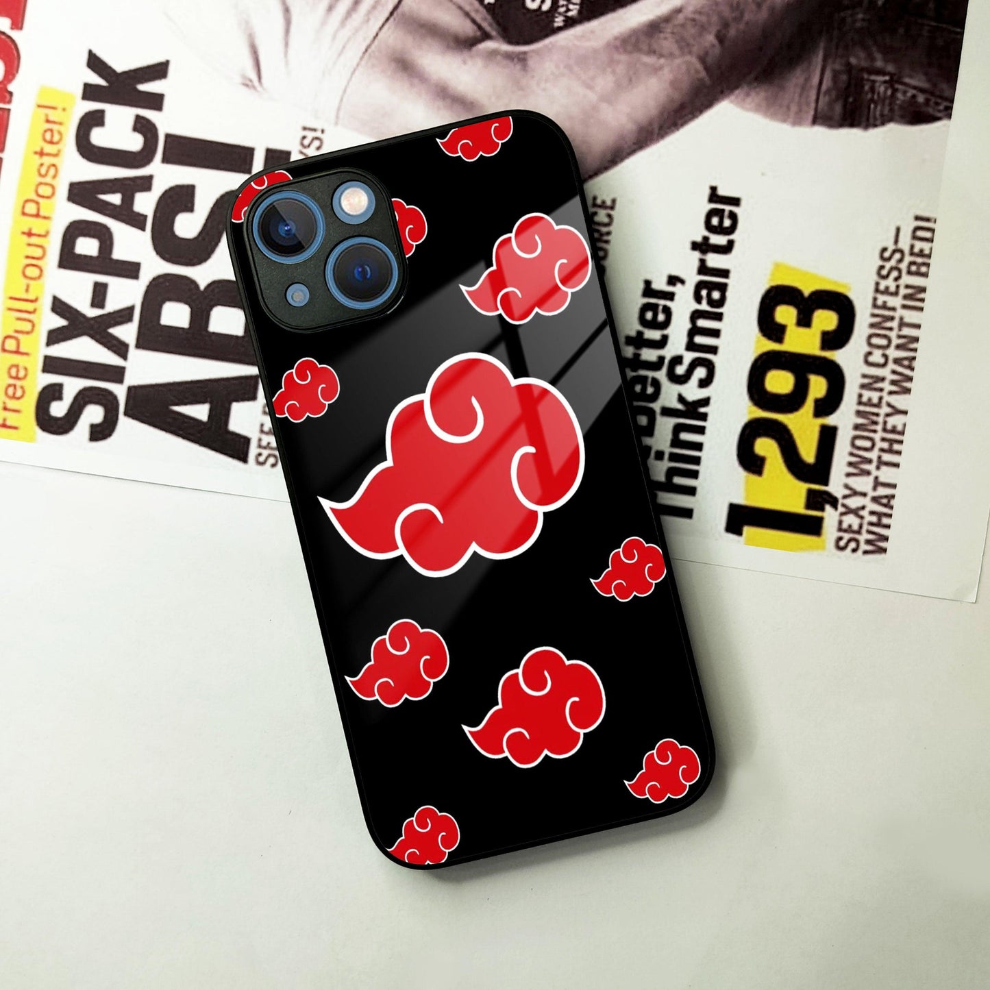 Red Cloud Mobile Glass Phone Case For iPhone