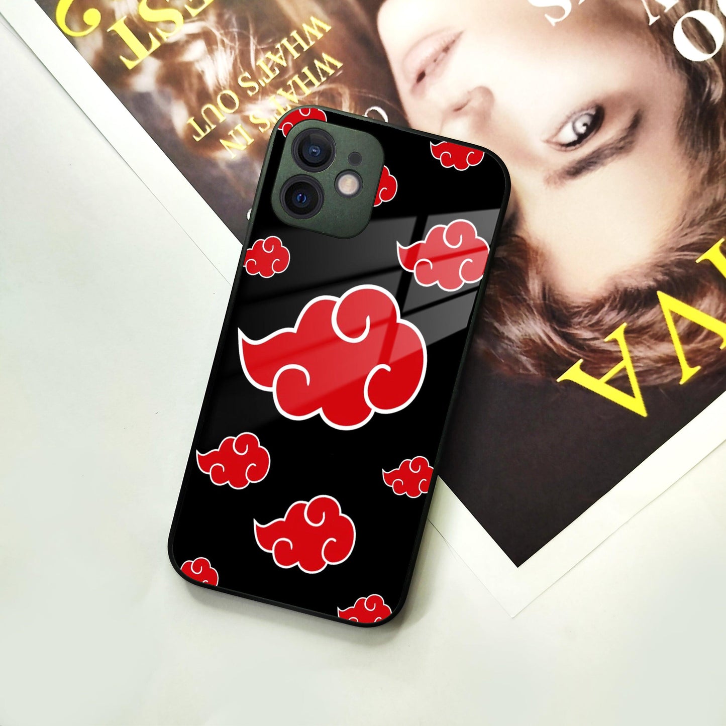 Red Cloud Mobile Glass Phone Case For iPhone