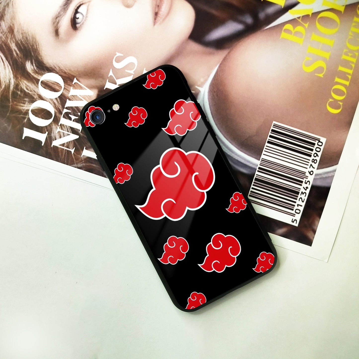 Red Cloud Mobile Glass Phone Case For iPhone