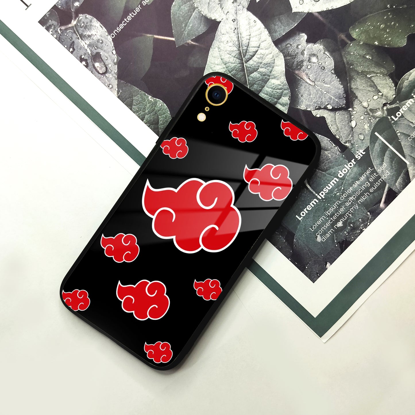 Red Cloud Mobile Glass Phone Case For iPhone