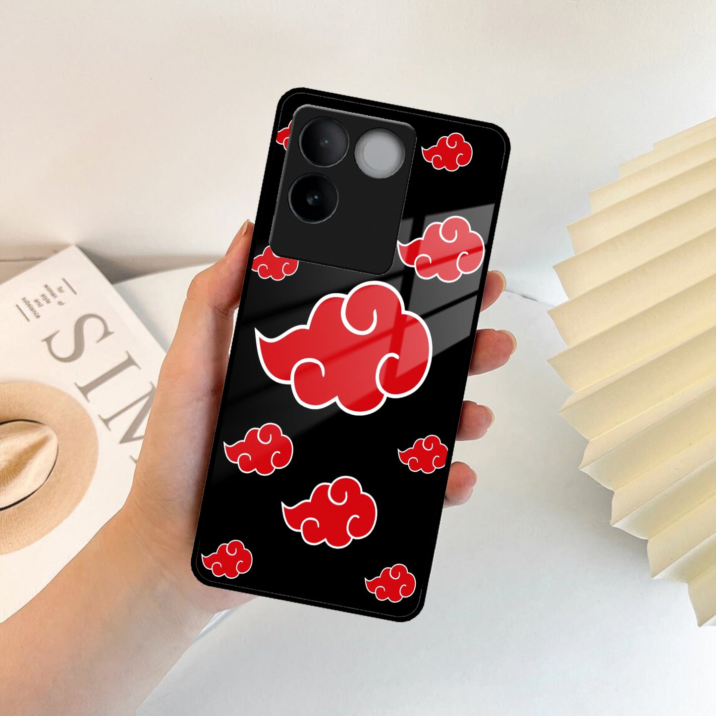 Red Cloud Mobile Glass Phone Case For Vivo