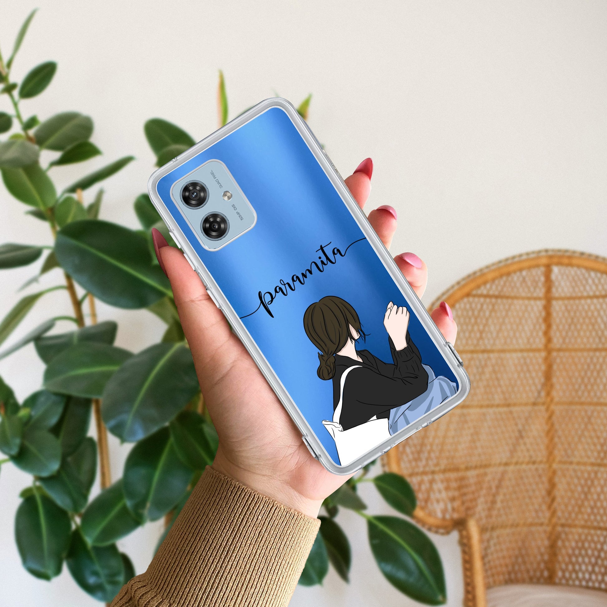 Relax Mood Customize Transparent Silicon Case For Motorola ShopOnCliQ