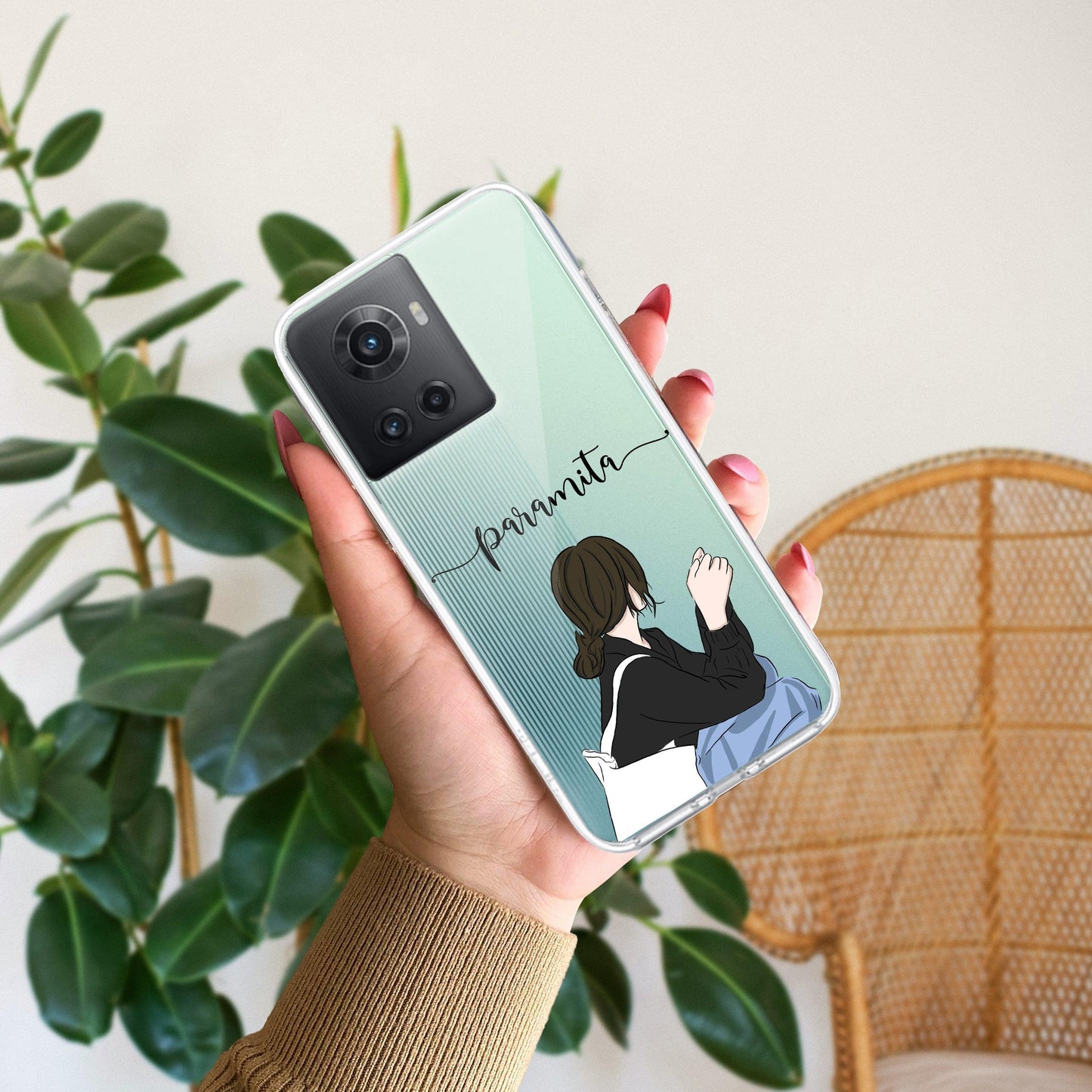 Relax Mood Customize Transparent Silicon Case For OnePlus