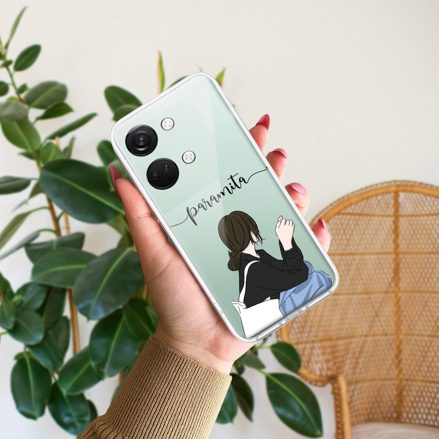 Relax Mood Customize Transparent Silicon Case For OnePlus