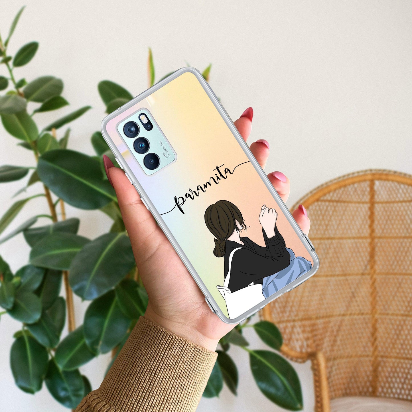 Relax Mood Customize Transparent Silicon Case For Oppo