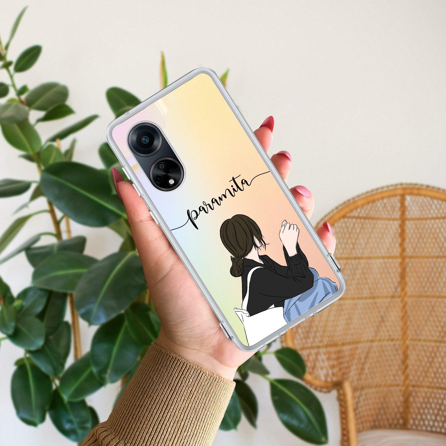 Relax Mood Customize Transparent Silicon Case For Oppo