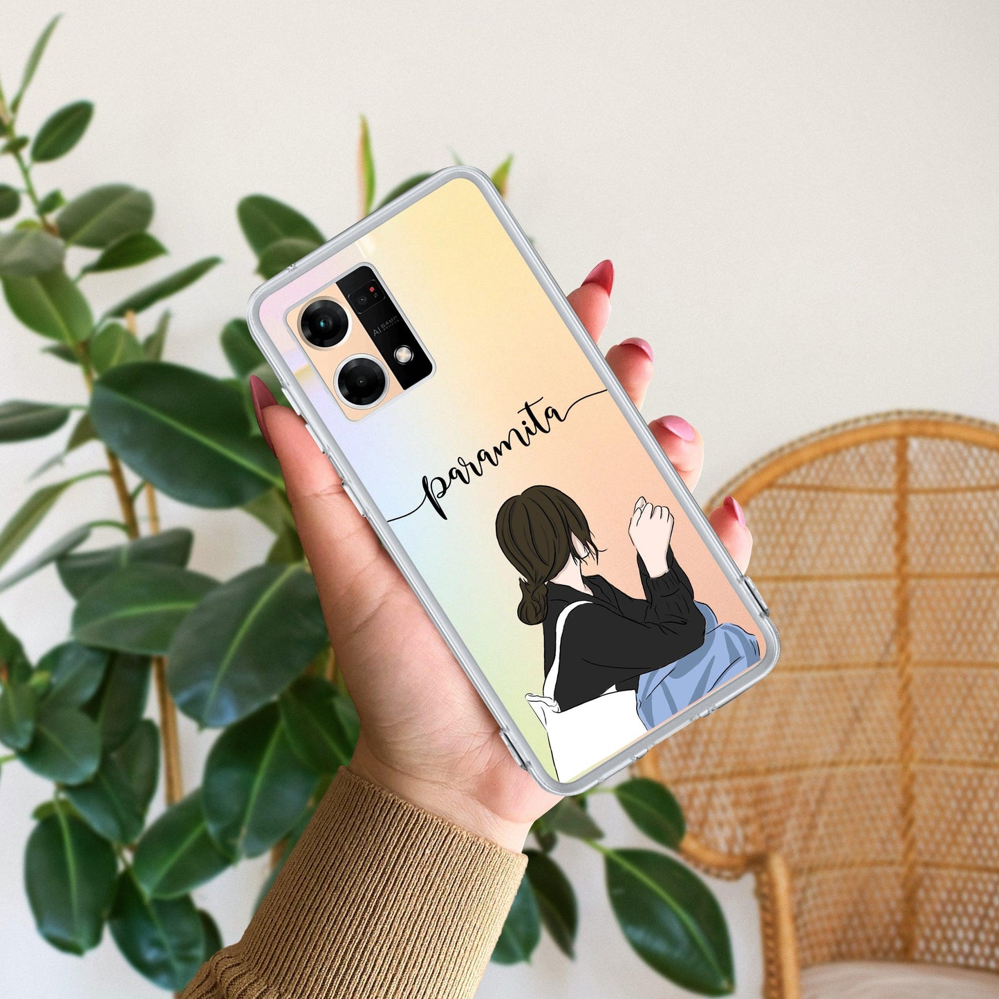 Relax Mood Customize Transparent Silicon Case For Oppo