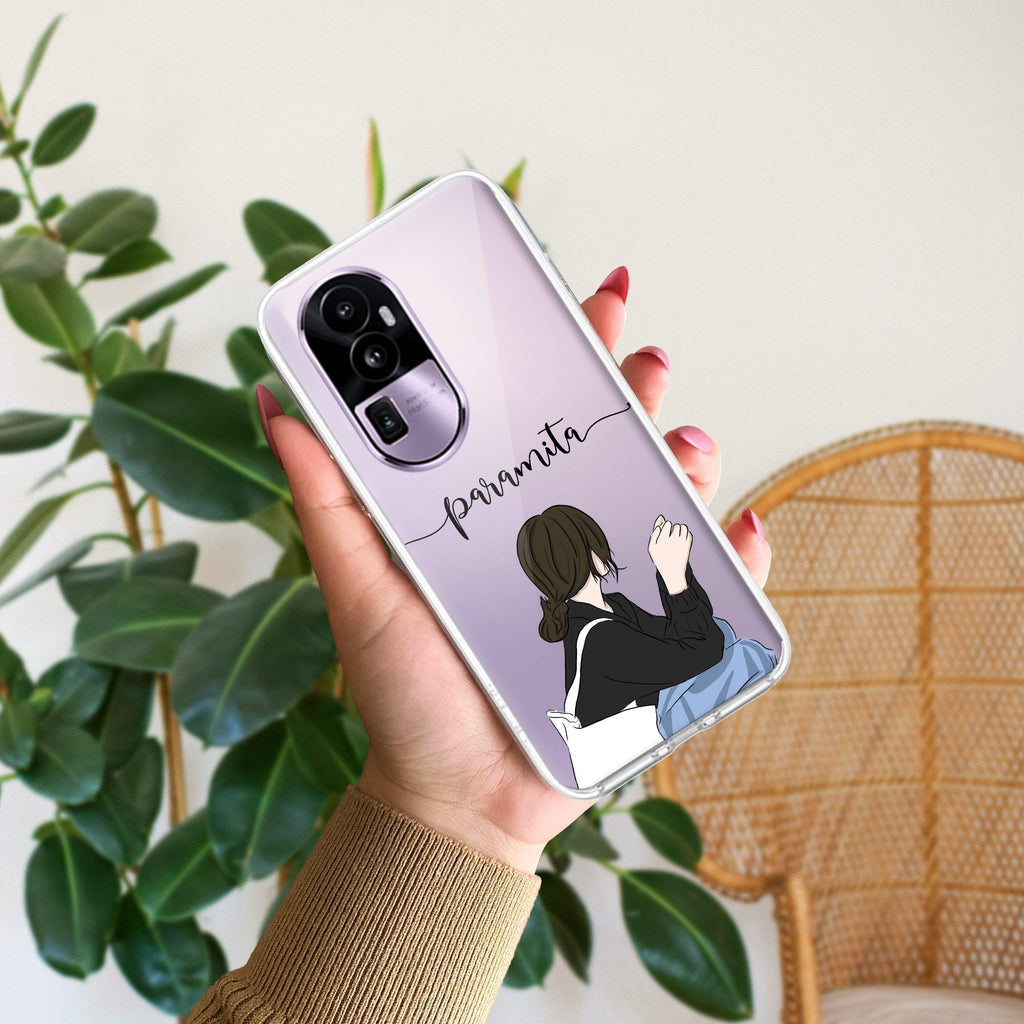 Relax Mood Customize Transparent Silicon Case For Oppo Reno 10 5G