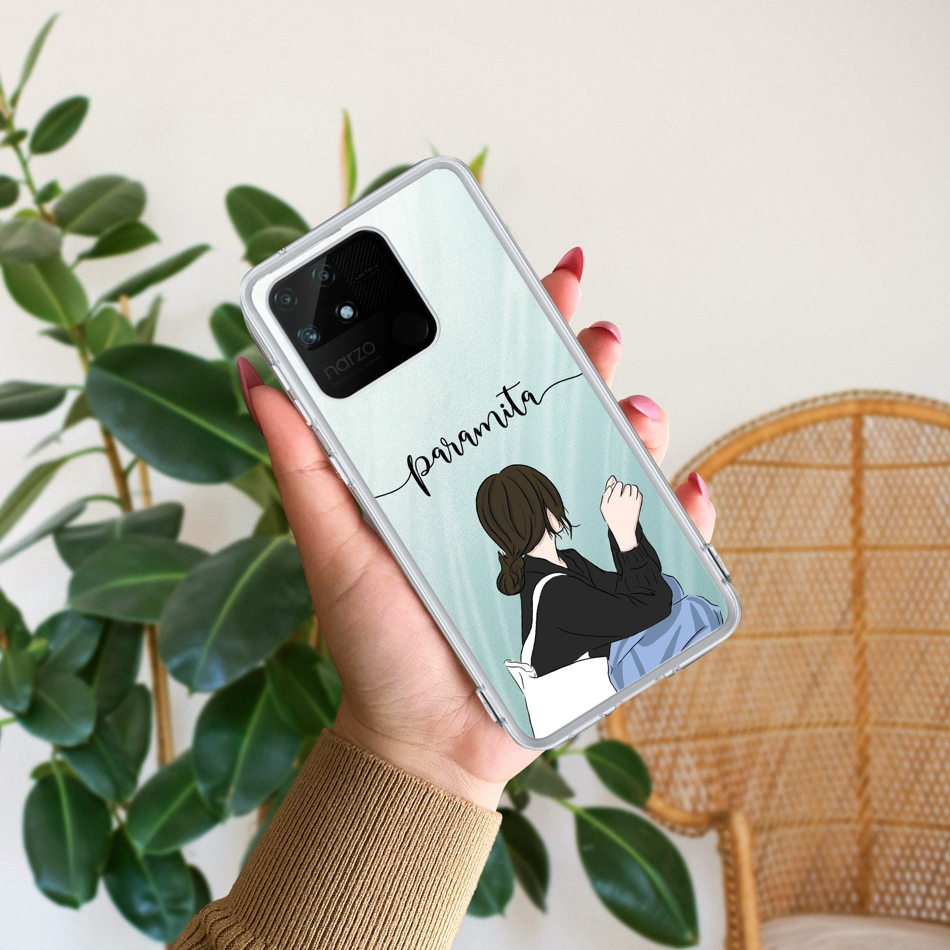 Relax Mood Customize Transparent Silicon Case For Realme/Narzo ShopOnCliQ