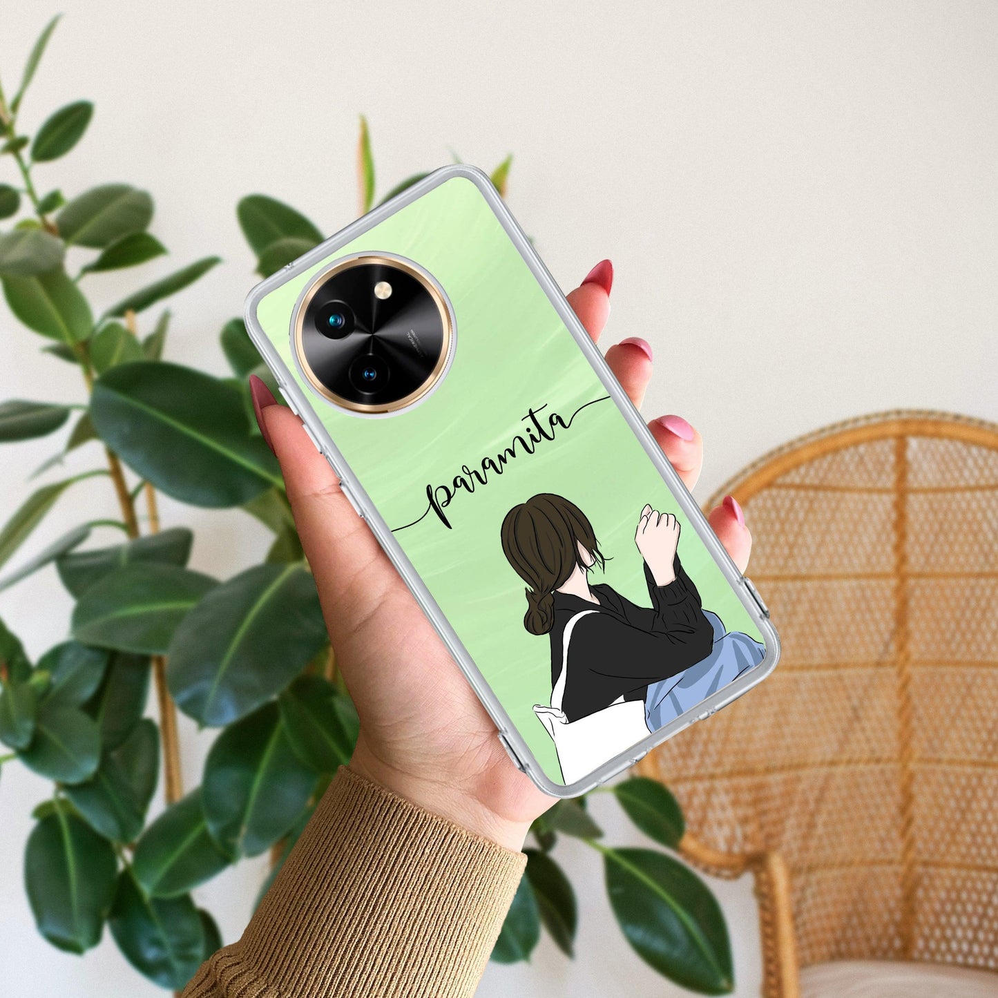 Relax Mood Customize Transparent Silicon Case For Vivo