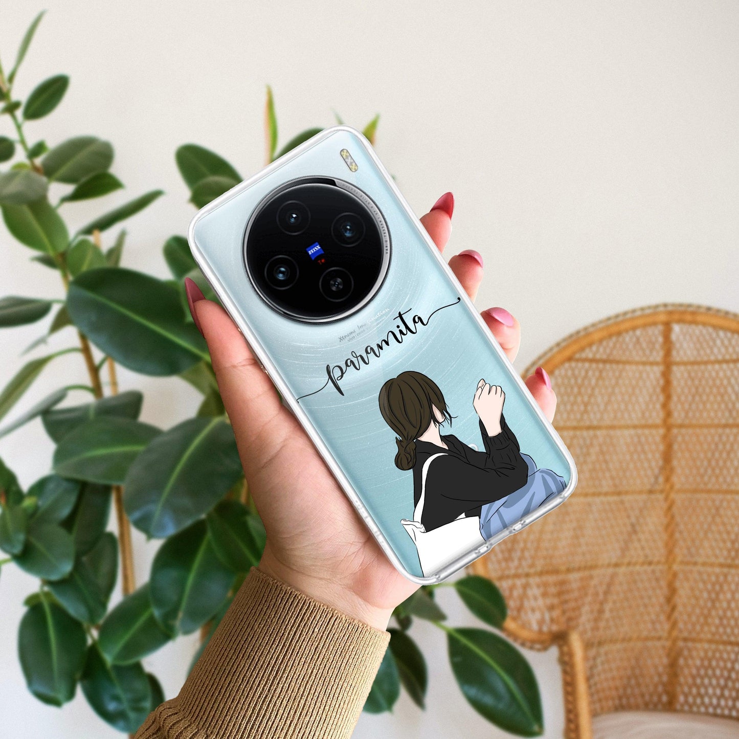 Relax Mood Customize Transparent Silicon Case For Vivo