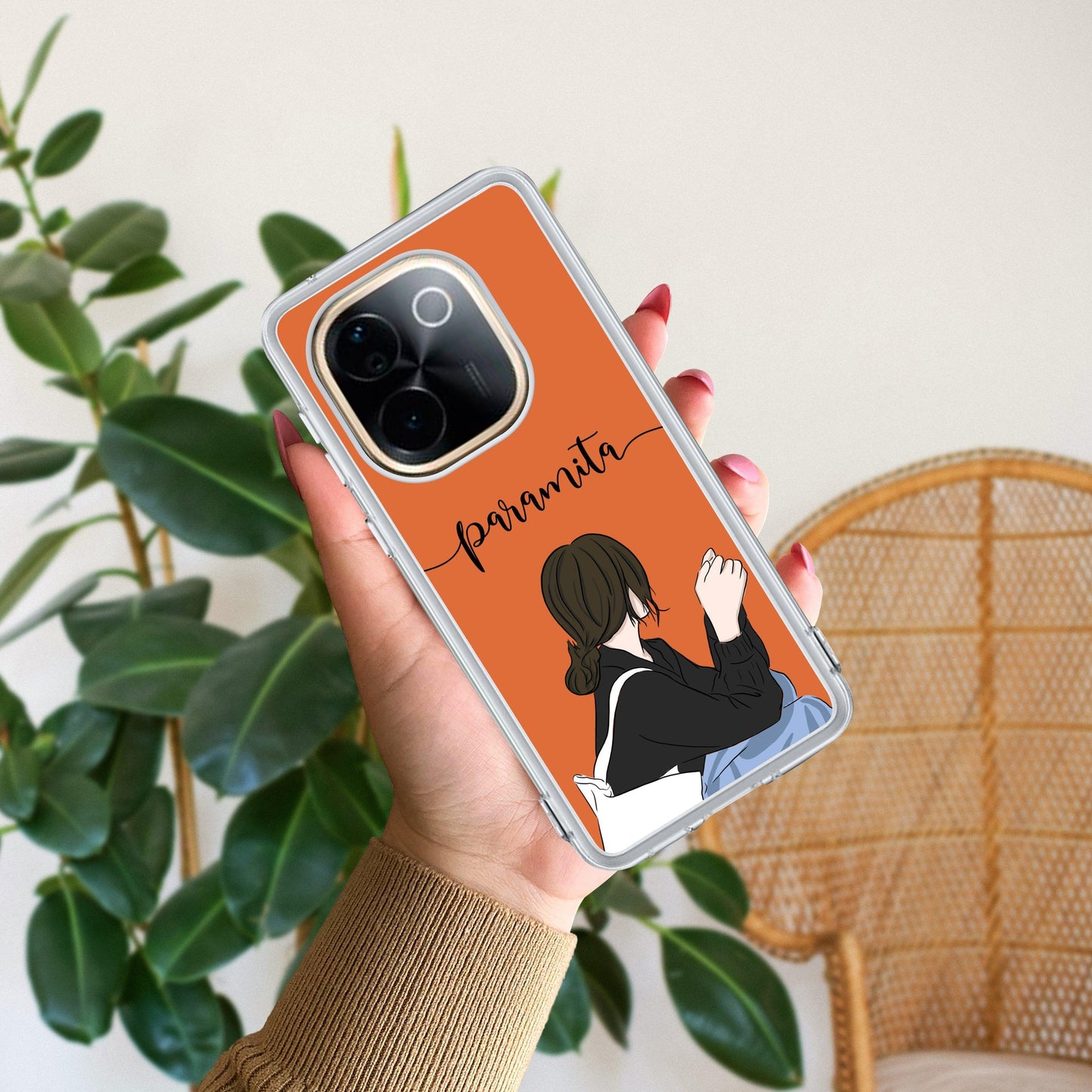 Relax Mood Customize Transparent Silicon Case For Vivo