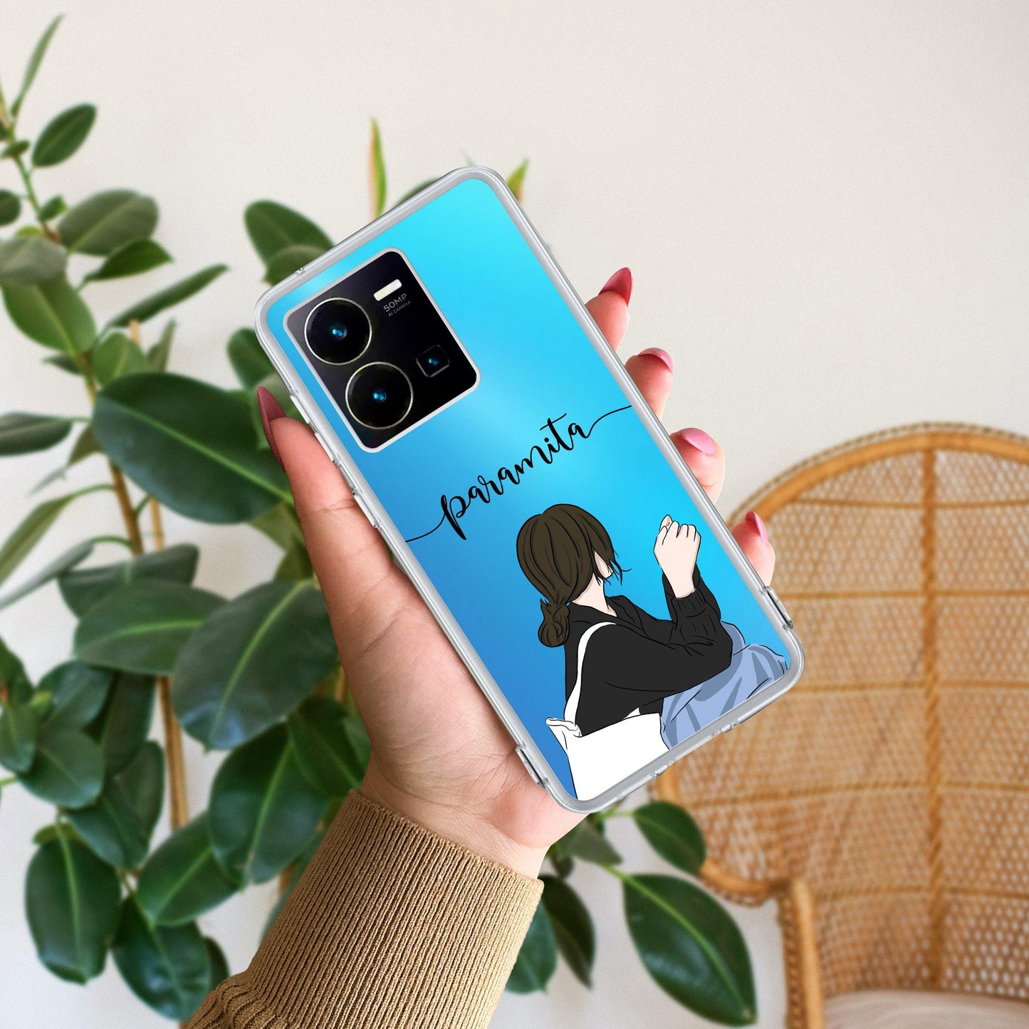 Relax Mood Customize Transparent Silicon Case For Vivo