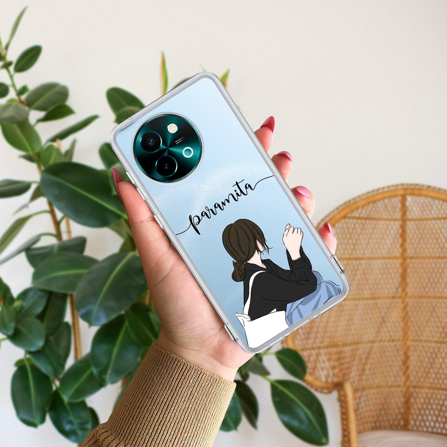 Relax Mood Customize Transparent Silicon Case For Vivo
