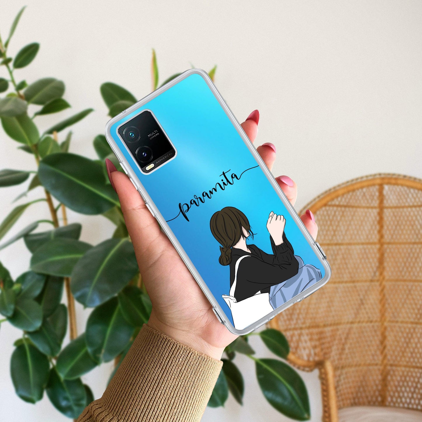 Relax Mood Customize Transparent Silicon Case For Vivo