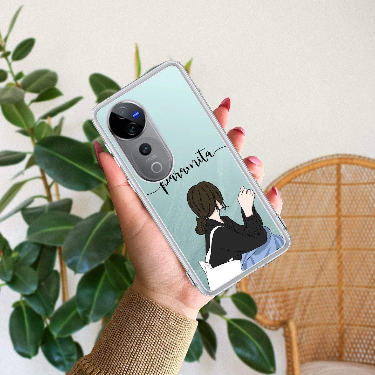 Relax Mood Customize Transparent Silicon Case For Vivo