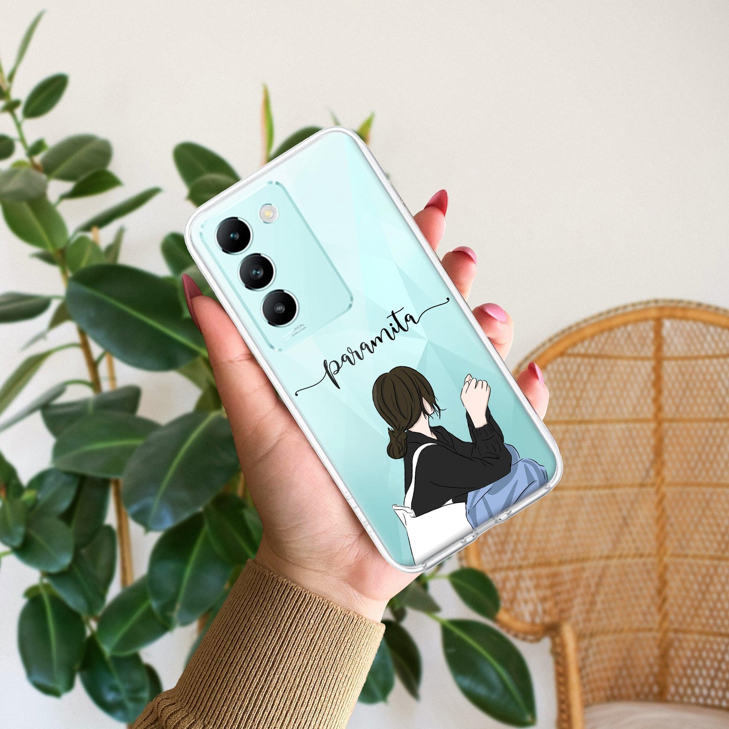 Relax Mood Customize Transparent Silicon Case For Vivo