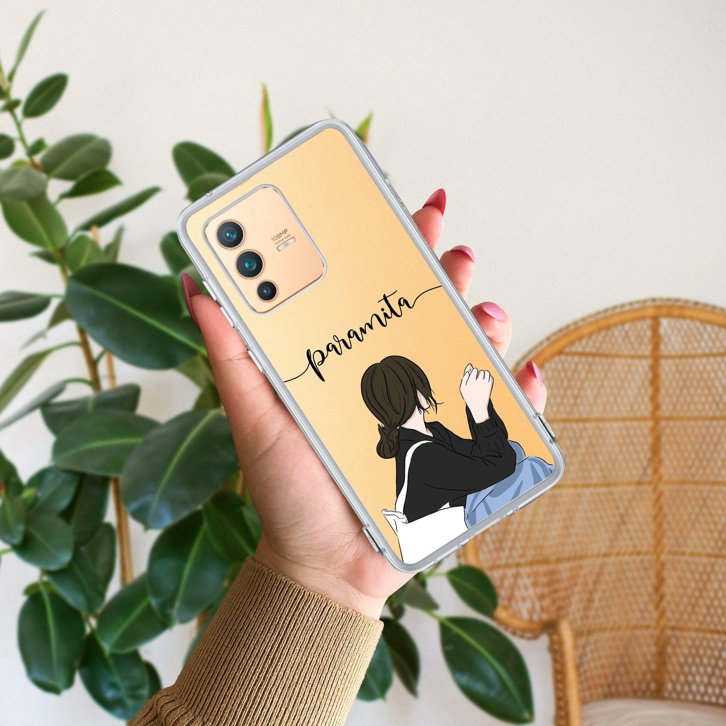 Relax Mood Customize Transparent Silicon Case For Vivo
