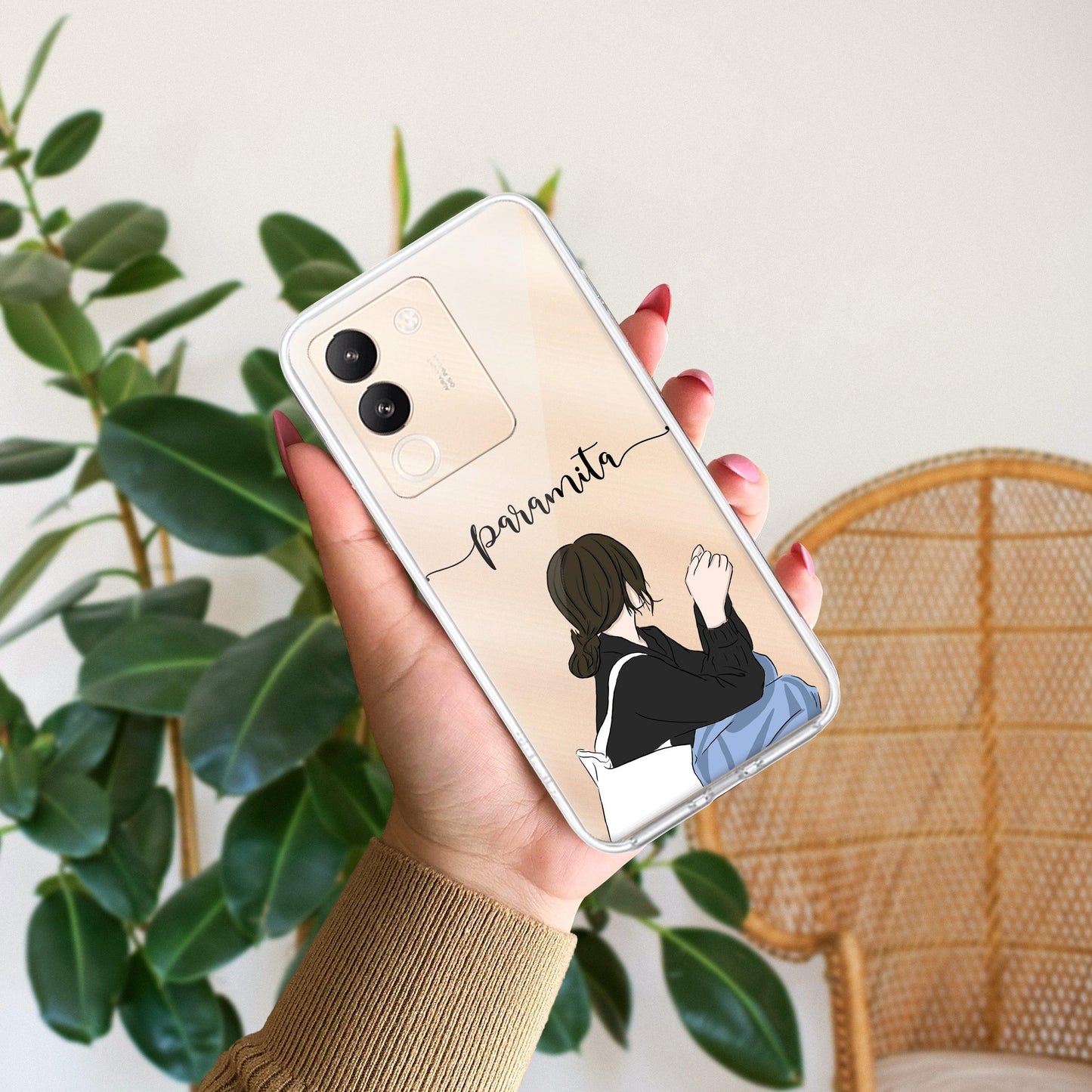 Relax Mood Customize Transparent Silicon Case For Vivo
