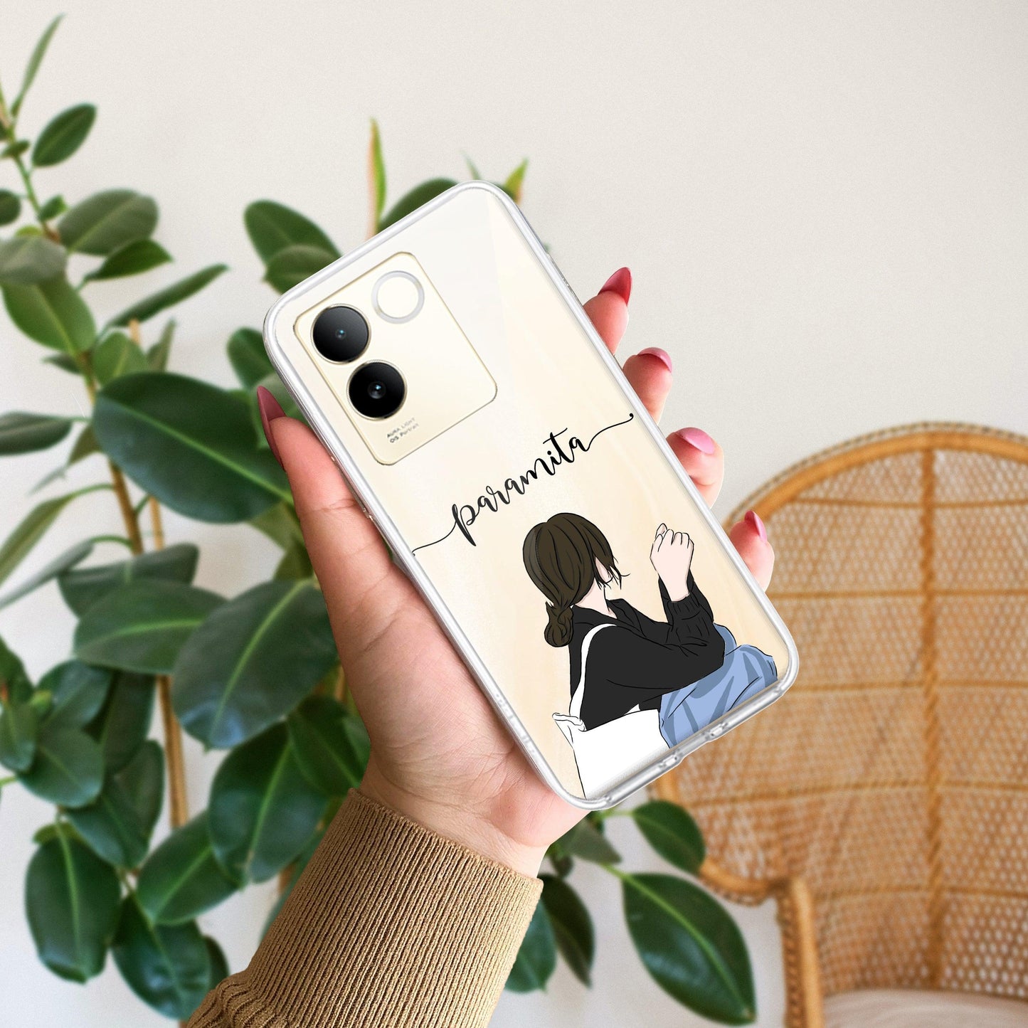 Relax Mood Customize Transparent Silicon Case For Vivo