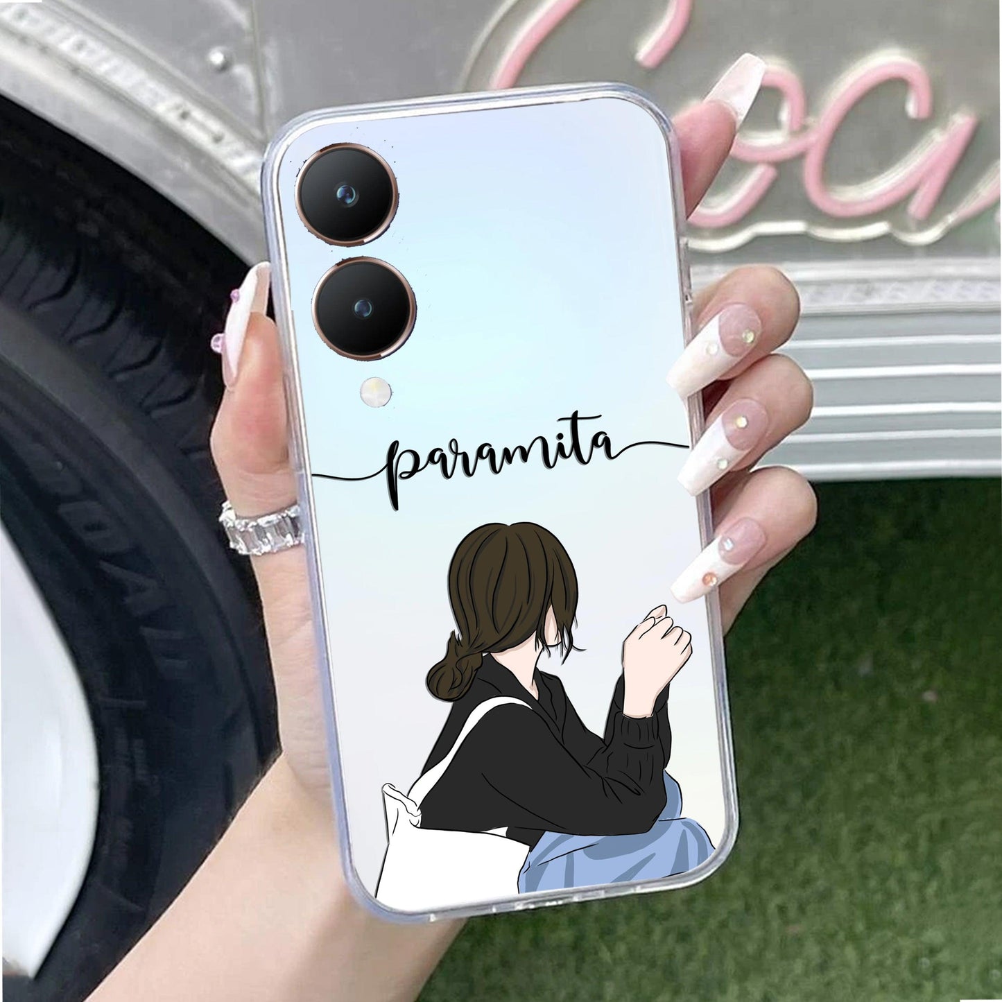 Relax Mood Customize Transparent Silicon Case For Vivo