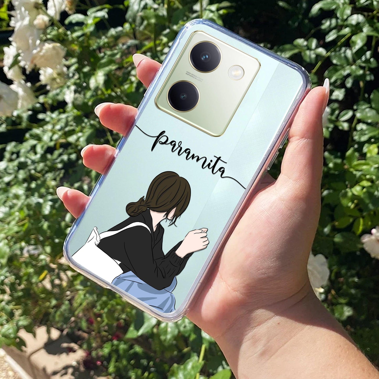 Relax Mood Customize Transparent Silicon Case For Vivo