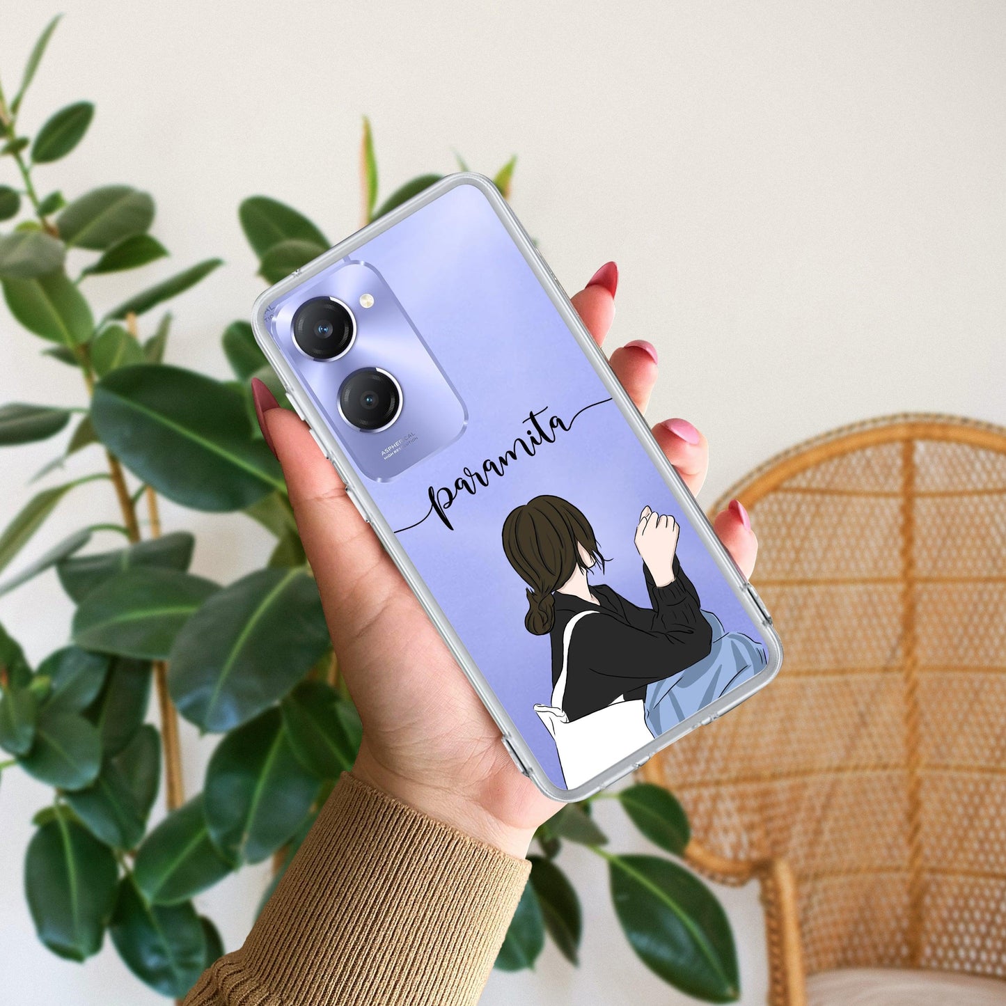 Relax Mood Customize Transparent Silicon Case For Vivo