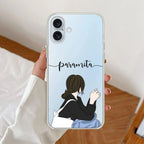 Relax Mood Customize Anti Yellow Clear Case For iPhone 16 Plus