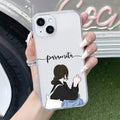 Relax Mood Customize Anti Yellow Clear Case For iPhone 14 Plus