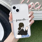 Relax Mood Customize Anti Yellow Clear Case For iPhone 14 Plus