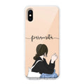 Relax Mood Customize Transparent Silicon Case For iPhone X/Xs