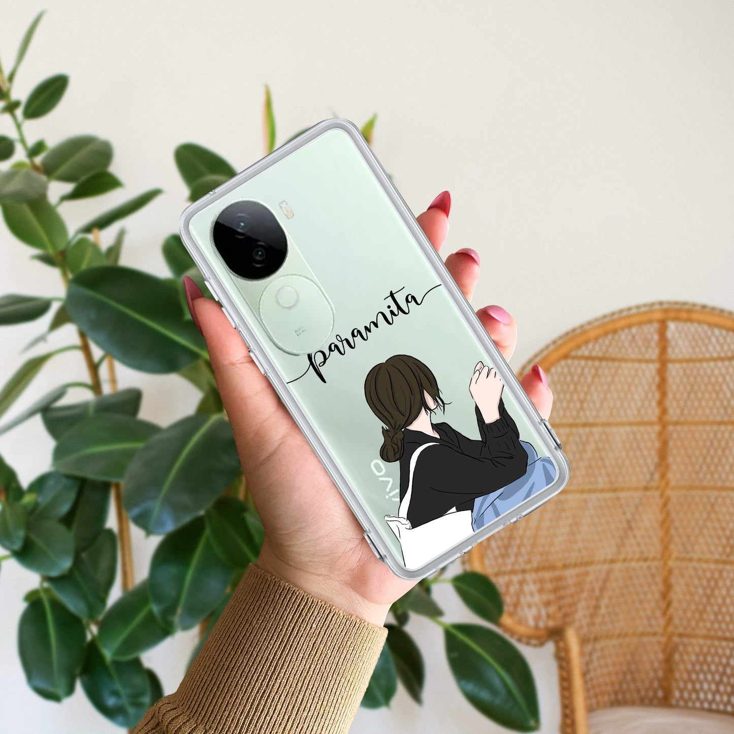 Relax Mood Customize Transparent Silicon Case For iQOO - ShopOnCliQ