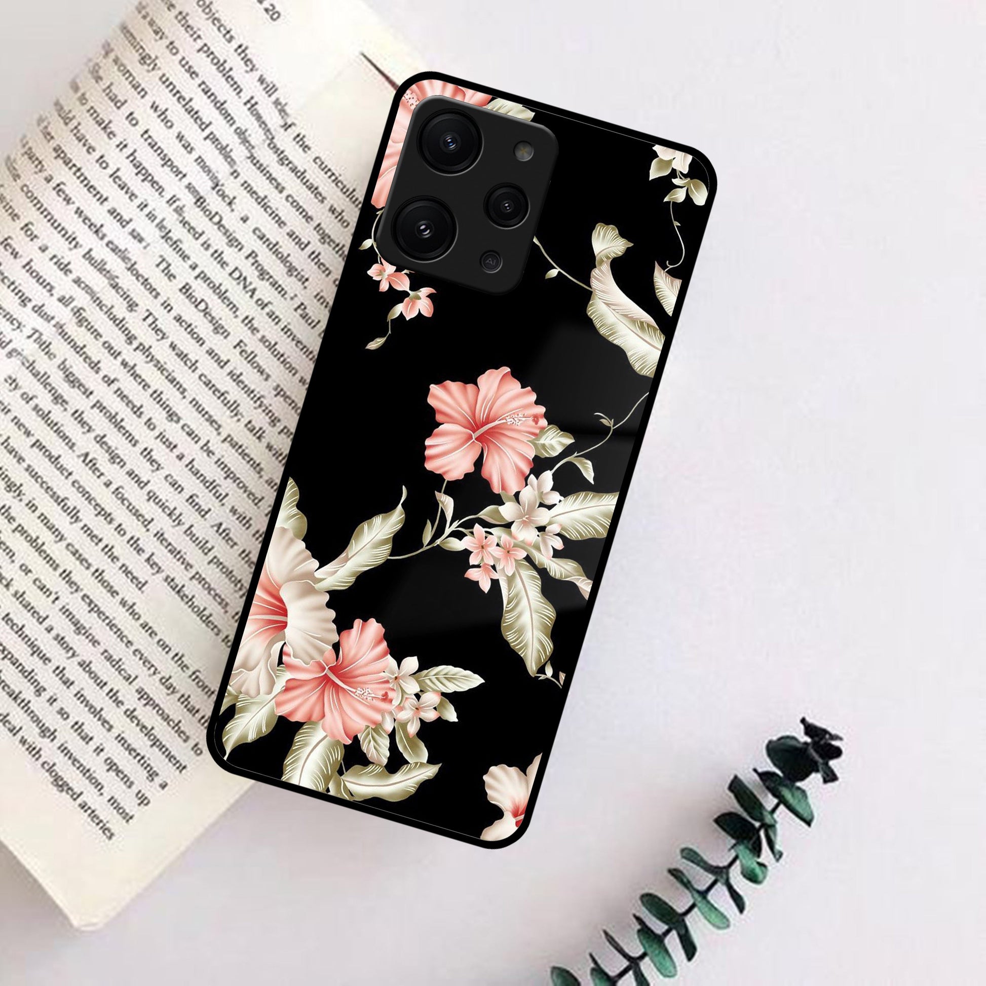 Retro Floral Glass Phone Case And Cover For Redmi/Xiaomi ShopOnCliQ