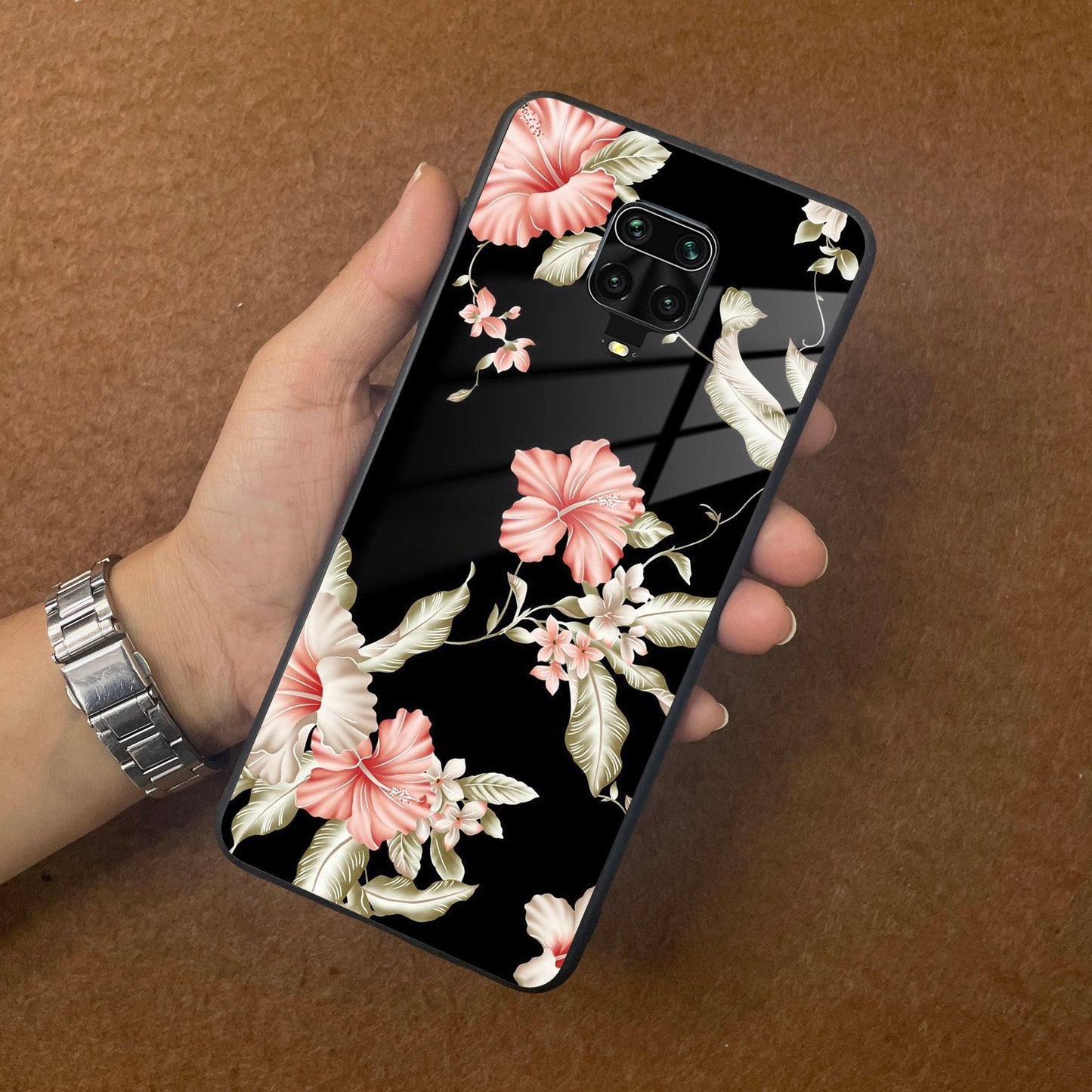 Retro Floral Glass Phone Case And Cover For Redmi/Xiaomi